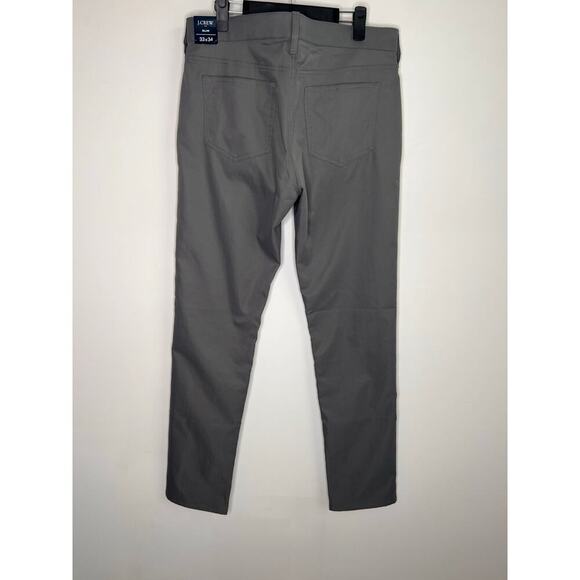 J. Crew Flex Slim-Fit Straight Leg Five-Pocket Tech Pants Metropolis 33 x 34 NWT - Picture 8 of 10